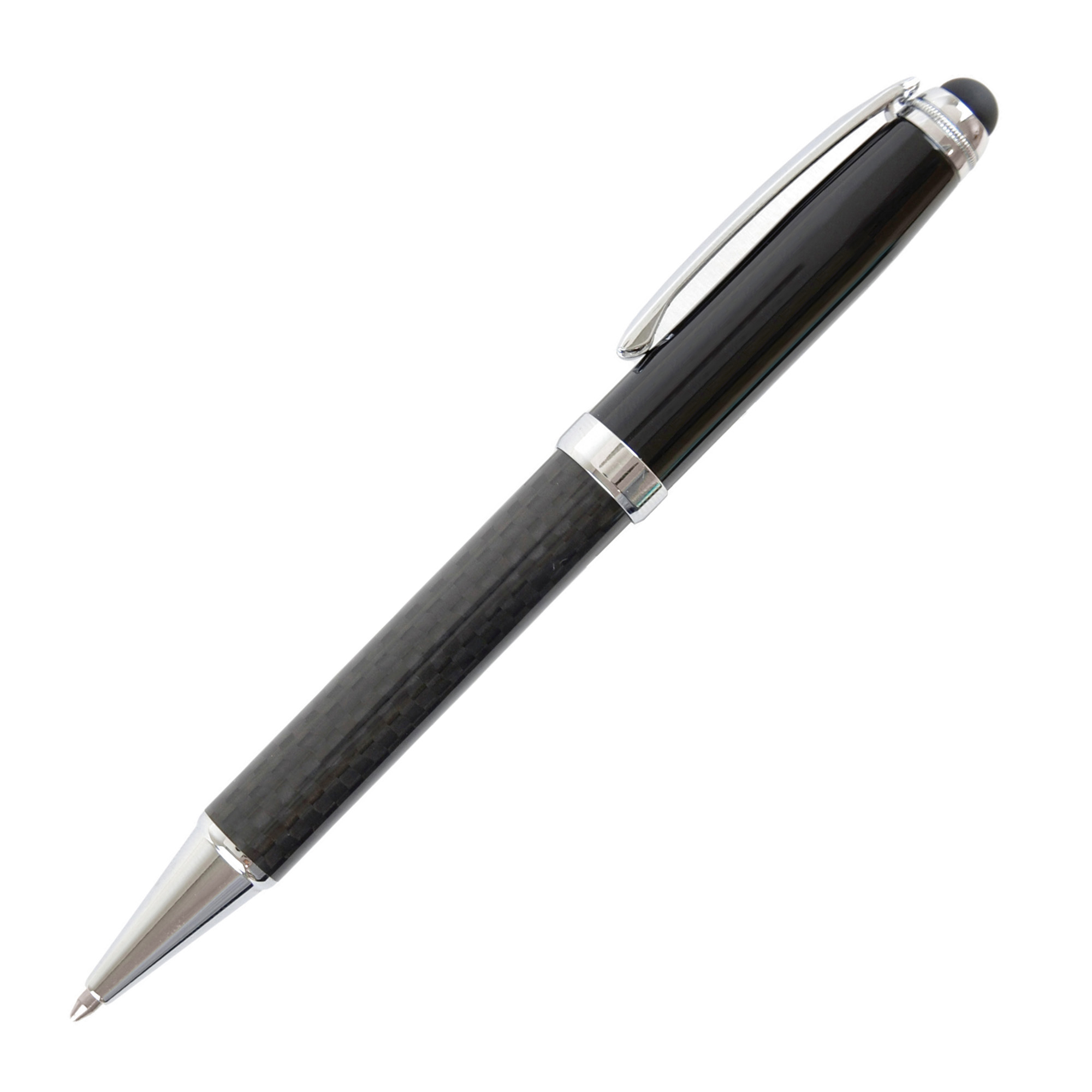 Picture of Carbon Fibre Soft Stylus Ball Pen